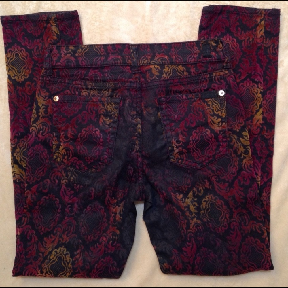 7 FOR ALL MANKIND SKINNY OMBRE VELVET JEANS SZ 12 - Picture 3 of 9